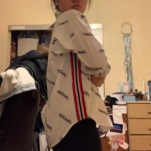 H&M’s Asian style White “original” button up